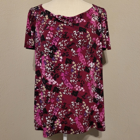 George Pink Floral Blouse - Picture 1 of 8